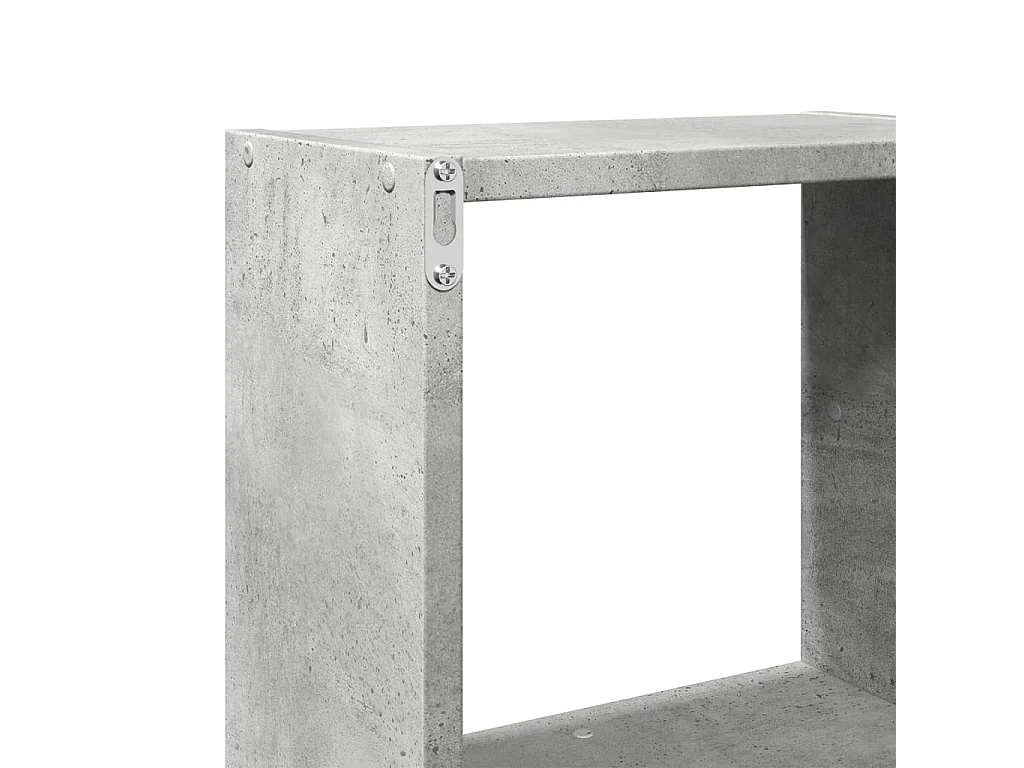 Armoire murale 78x18x71 cm gris béton bois d'ingénierie