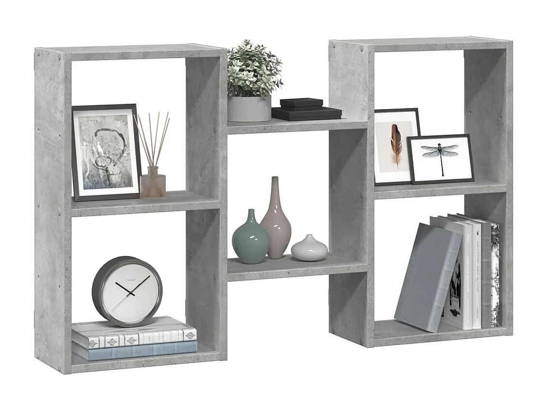 Étagère murale gris béton 96x18x60 cm bois d'ingénierie