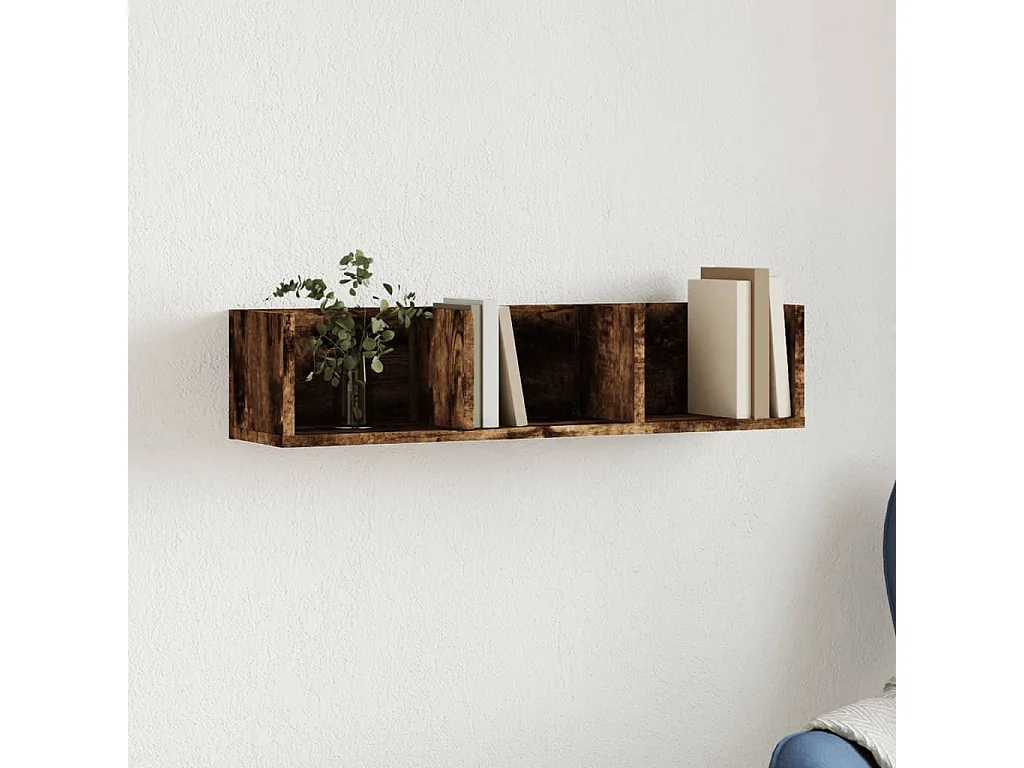 Wandschrank Räuchereiche 75x18x16,5 cm Holzwerkstoff