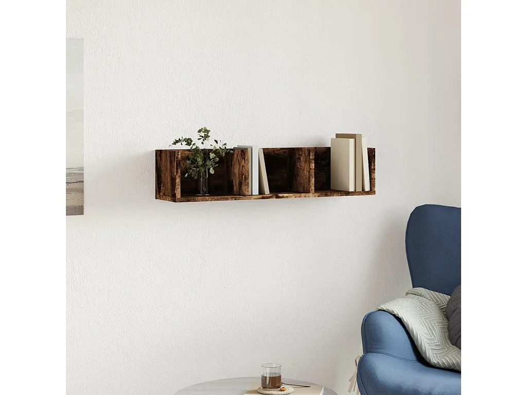 Wandschrank Räuchereiche 75x18x16,5 cm Holzwerkstoff