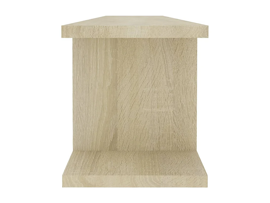 Étagères murales 2pcs Chêne sonoma 90x18x20cm bois d'ingénierie