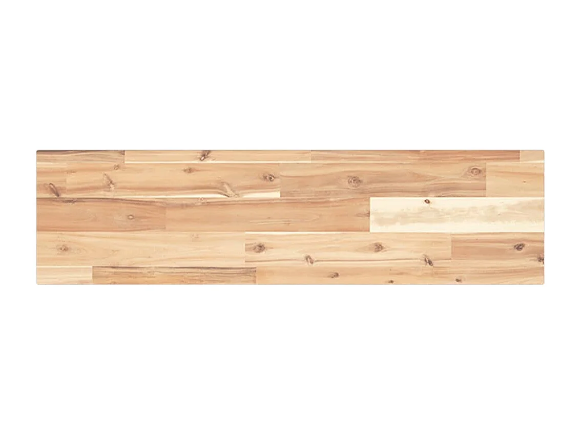 Ripiano a Parete 80x20x2 cm Legno Massello Acacia Non Trattato