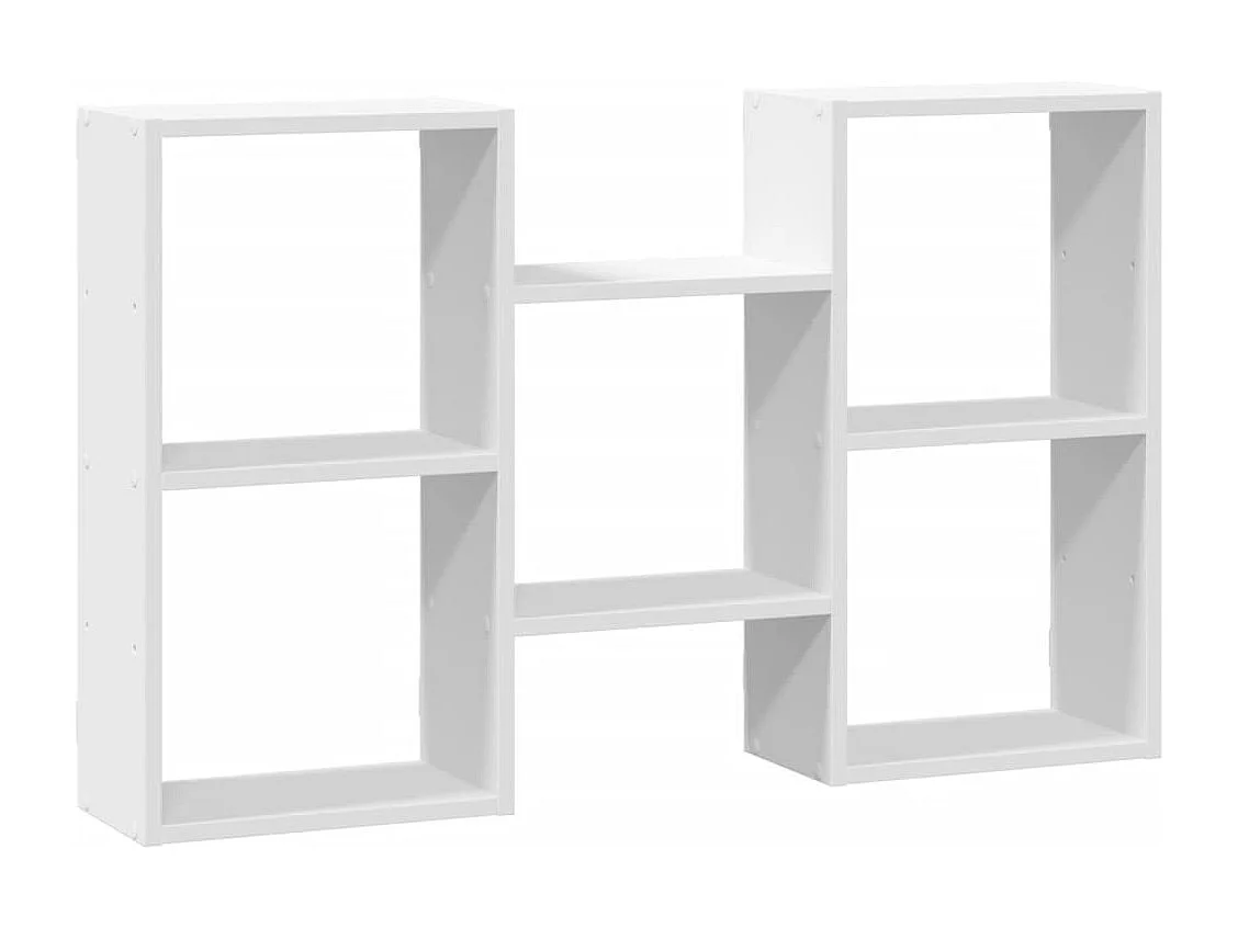 Wandschap 96x18x60 cm bewerkt hout wit