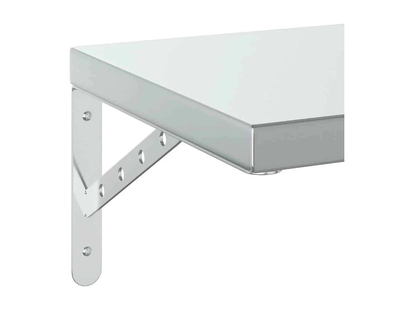 Prateleiras de parede 2 pcs 75x30 cm aço inoxidável prateado