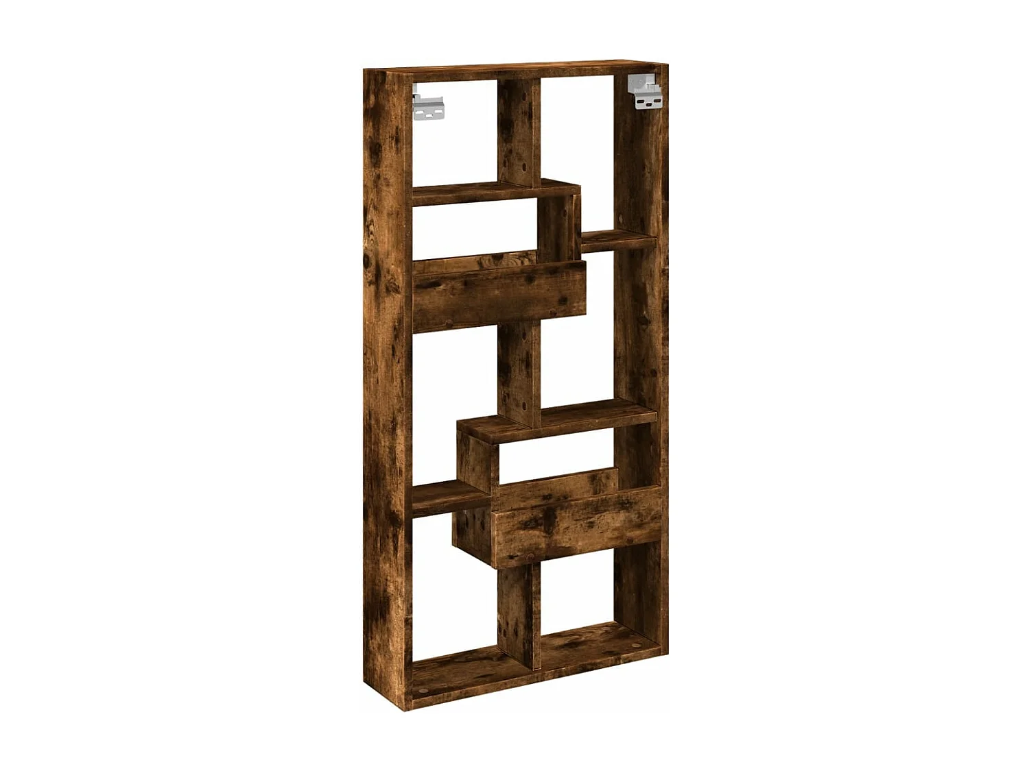 Armoire murale chêne fumé 50x15x100 cm bois d'ingénierie