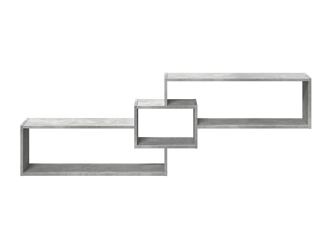 Armario de pared madera ingeniería gris hormigón 158x18x53 cm