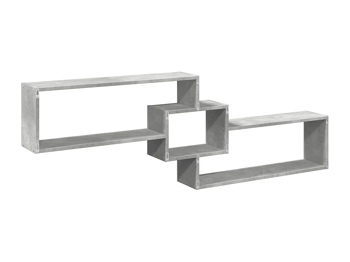 Armario de pared madera ingeniería gris hormigón 158x18x53 cm