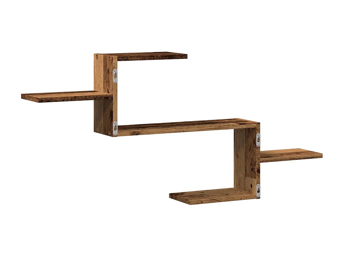 Étagère murale vieux bois 104x15x49 cm bois d'ingénierie