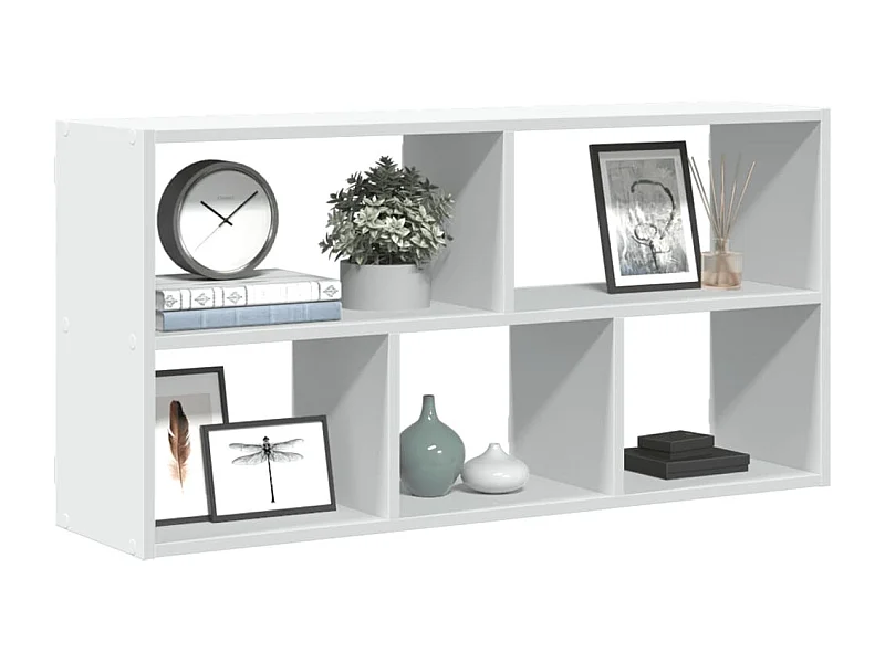 Estantería de pared madera ingeniería blanca 100x25x50 cm