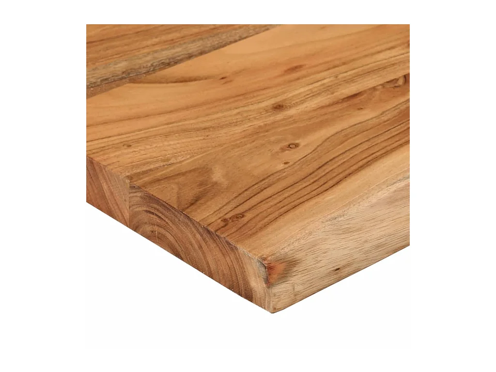 Étagère murale rectangulaire massif acacia bordure assortie