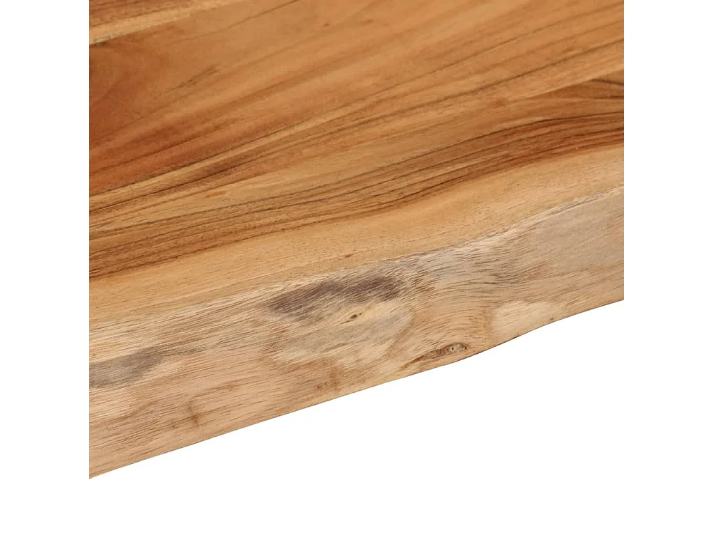 Étagère murale rectangulaire massif acacia bordure assortie