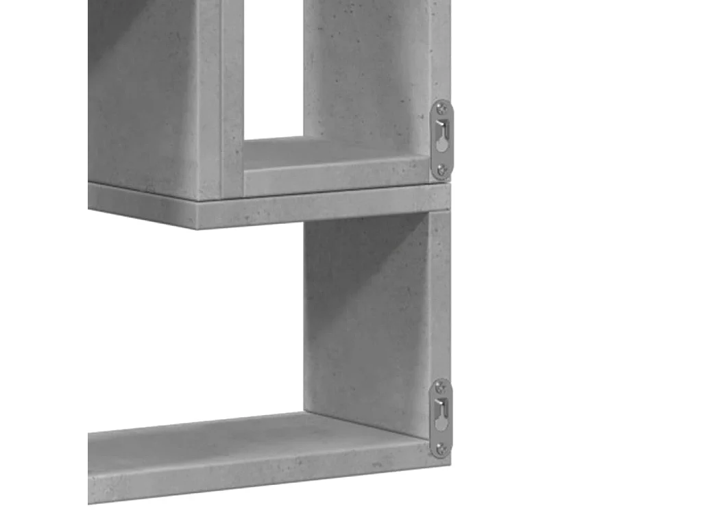 Wandregal Betongrau 96x12x64 cm Holzwerkstoff