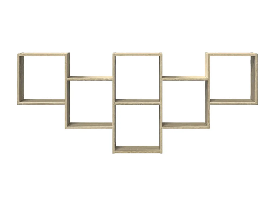 Étagère murale chêne sonoma 159x18x66 cm bois d'ingénierie