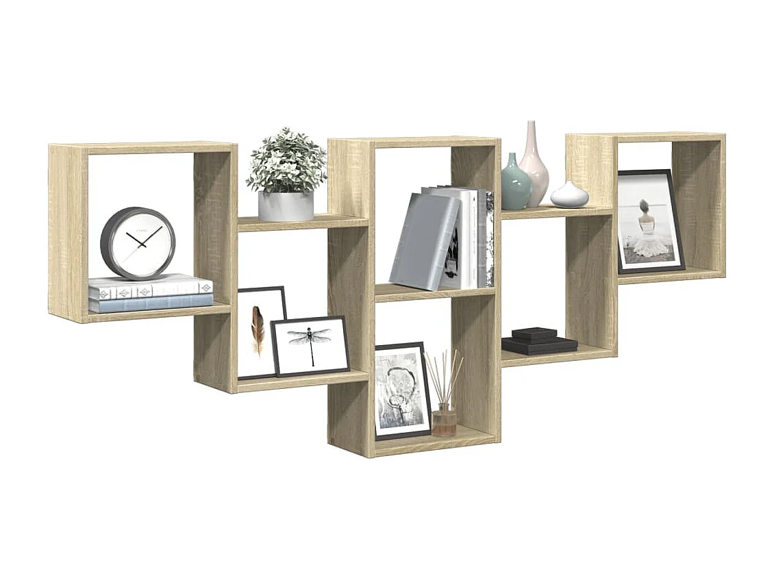 Étagère murale chêne sonoma 159x18x66 cm bois d'ingénierie