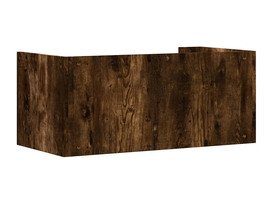 Étagère murale chêne fumé 70,5x35x30,5 cm bois d'ingénierie