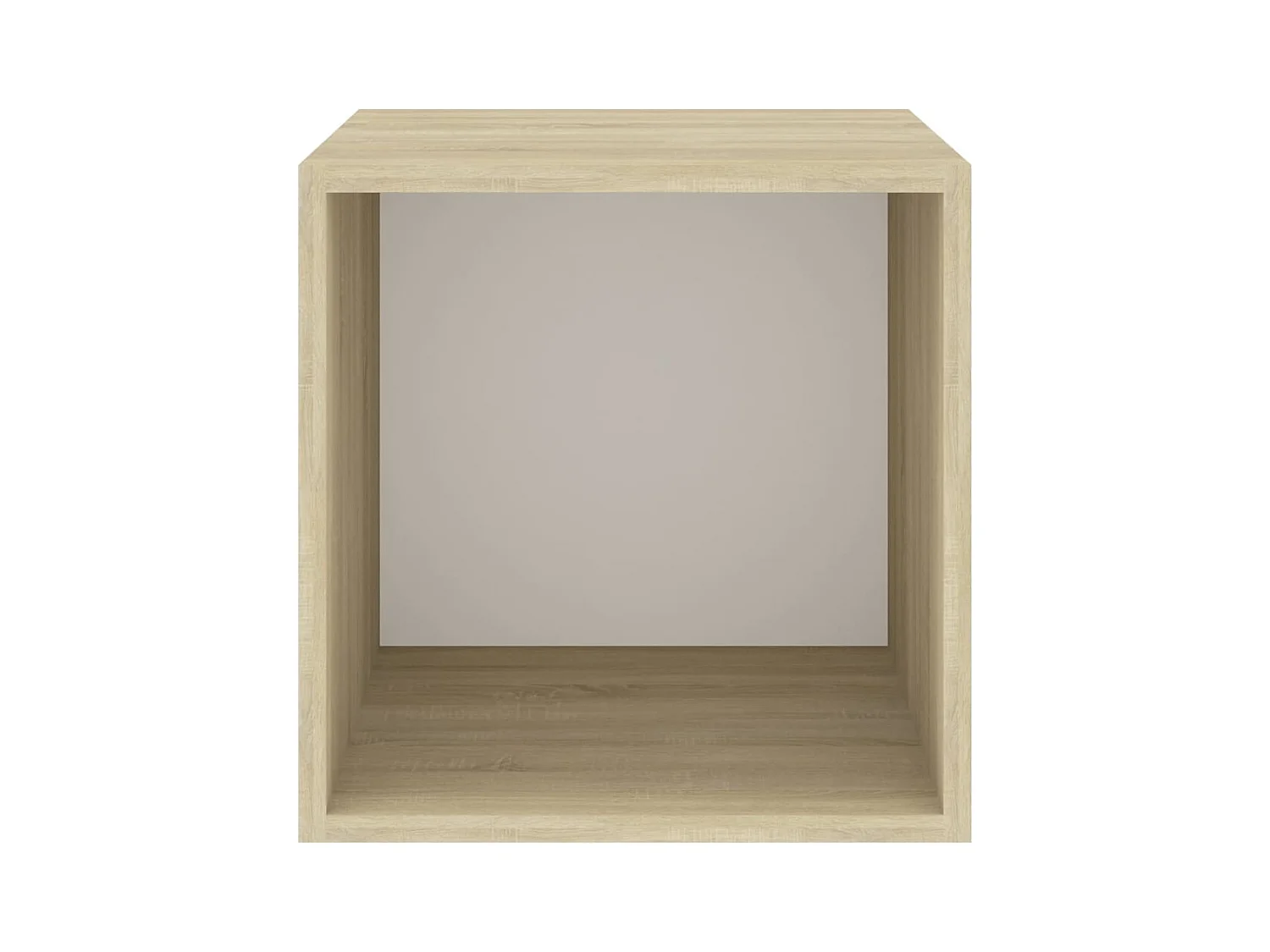Wandschränke 4 Stk. Weiß Sonoma-Eiche 37x37x37 cm Holzwerkstoff