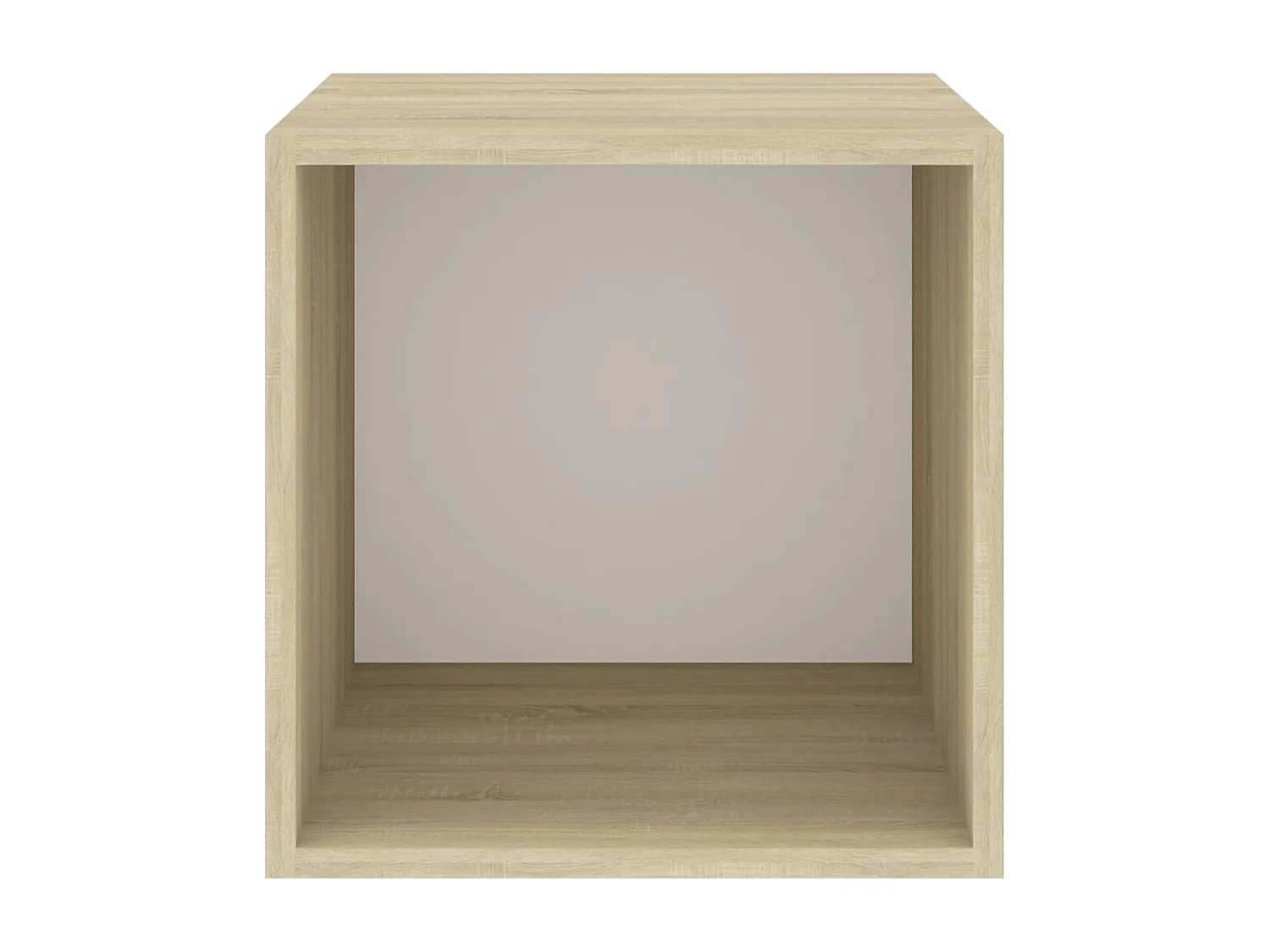 Armários parede 4pcs derivados madeira branco e carvalho sonoma