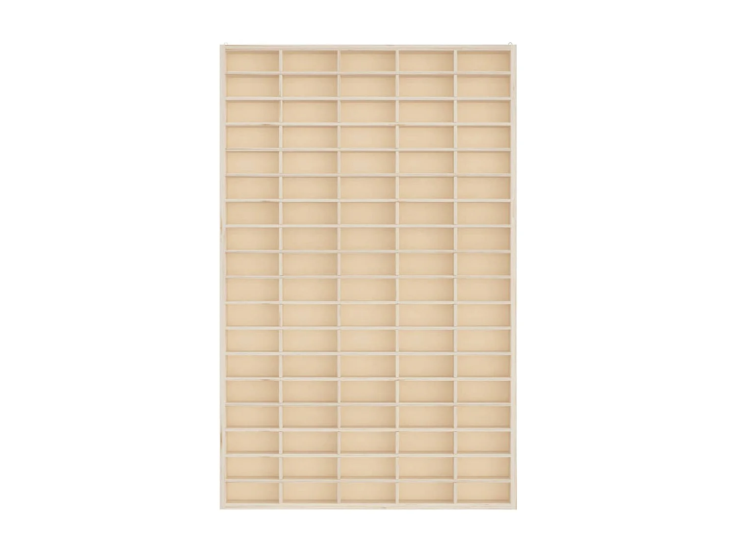 Vitrine murale avec 90 compartiments 50,5x4,5x79 cm