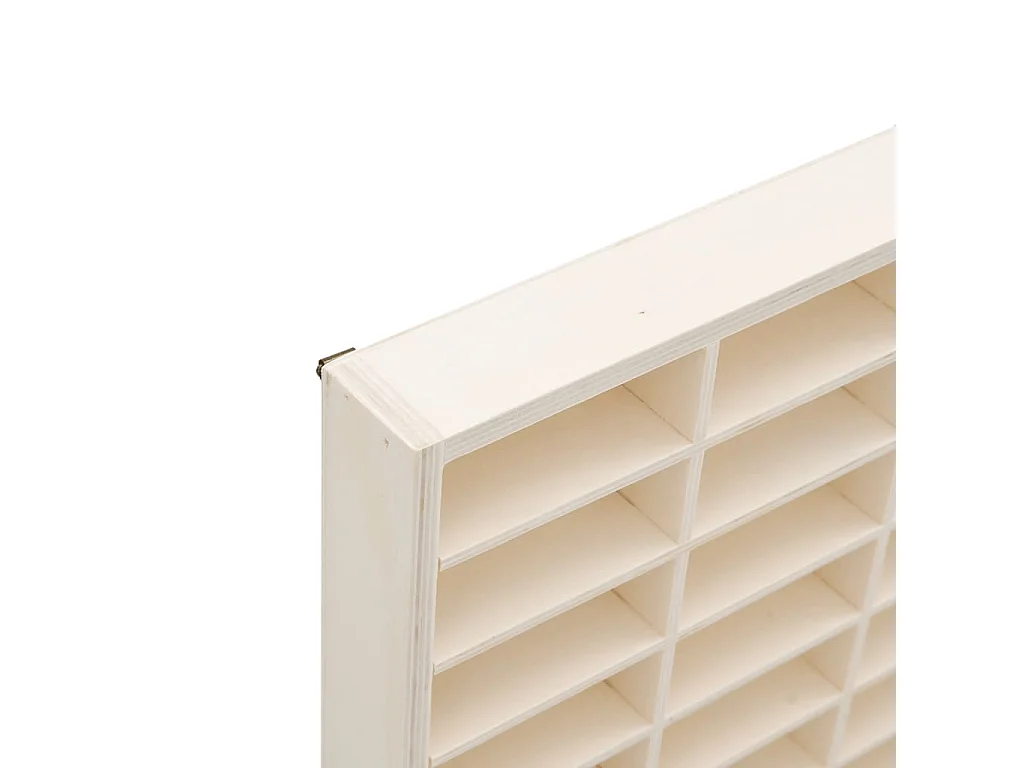 Vitrine murale avec 90 compartiments 50,5x4,5x79 cm