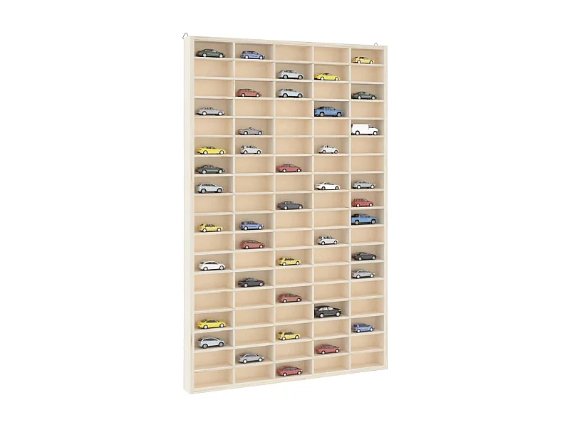 Vitrine murale avec 90 compartiments 50,5x4,5x79 cm