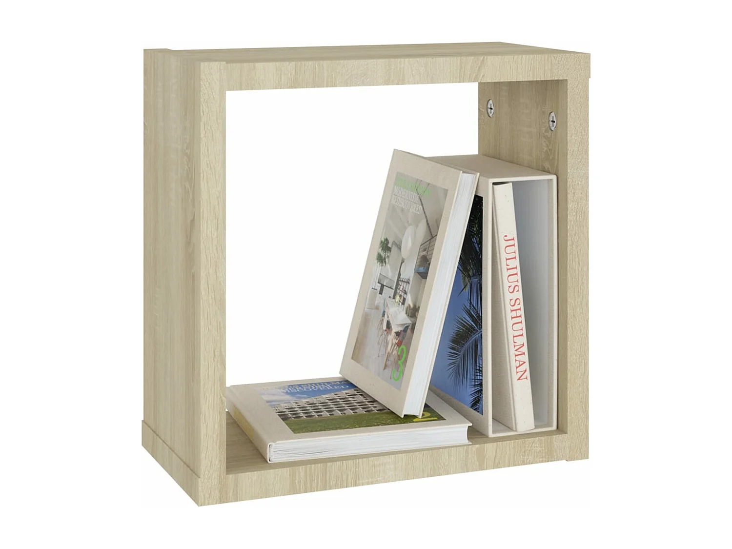 Mensole a Cubo 4 pz Rovere Sonoma 30x15x30 cm