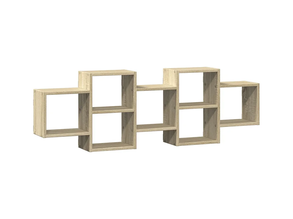 Étagère murale chêne sonoma 129x18x42 cm bois d'ingénierie
