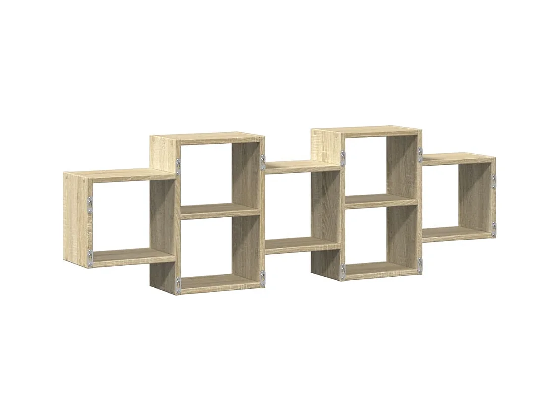Étagère murale chêne sonoma 129x18x42 cm bois d'ingénierie