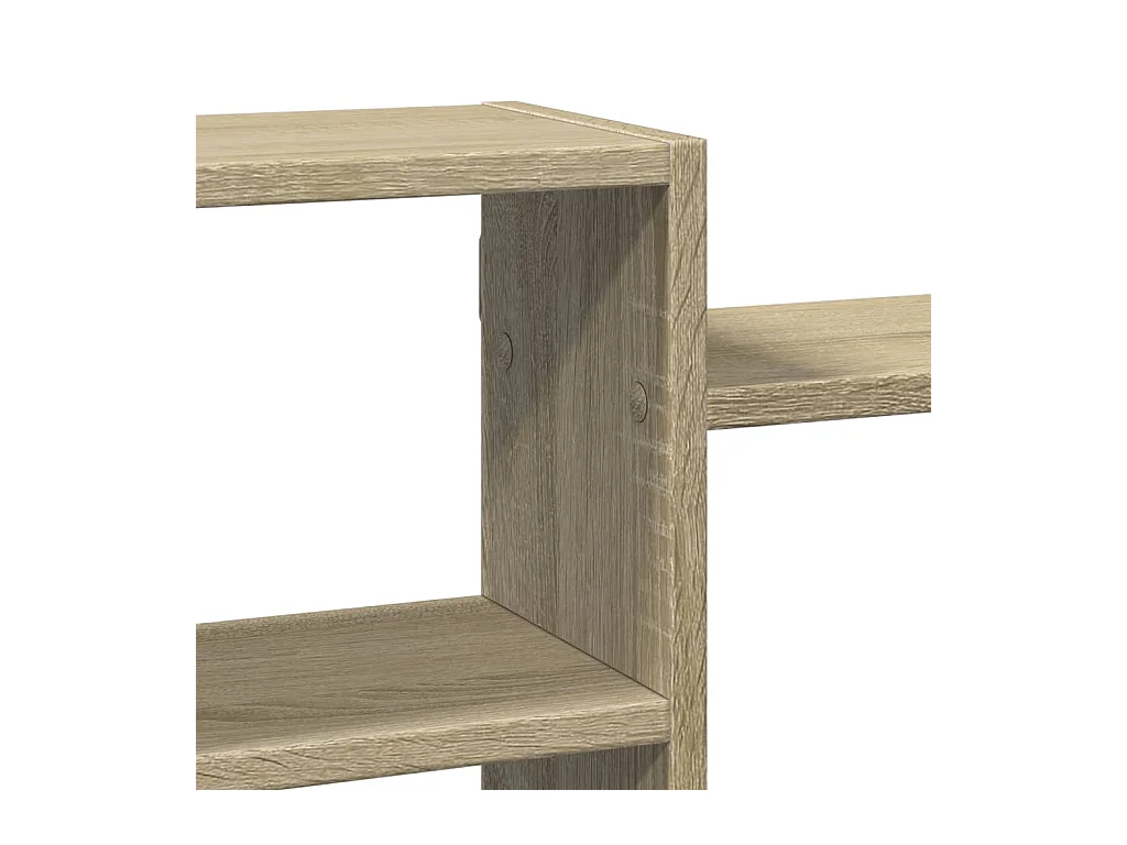 Étagère murale chêne sonoma 129x18x42 cm bois d'ingénierie