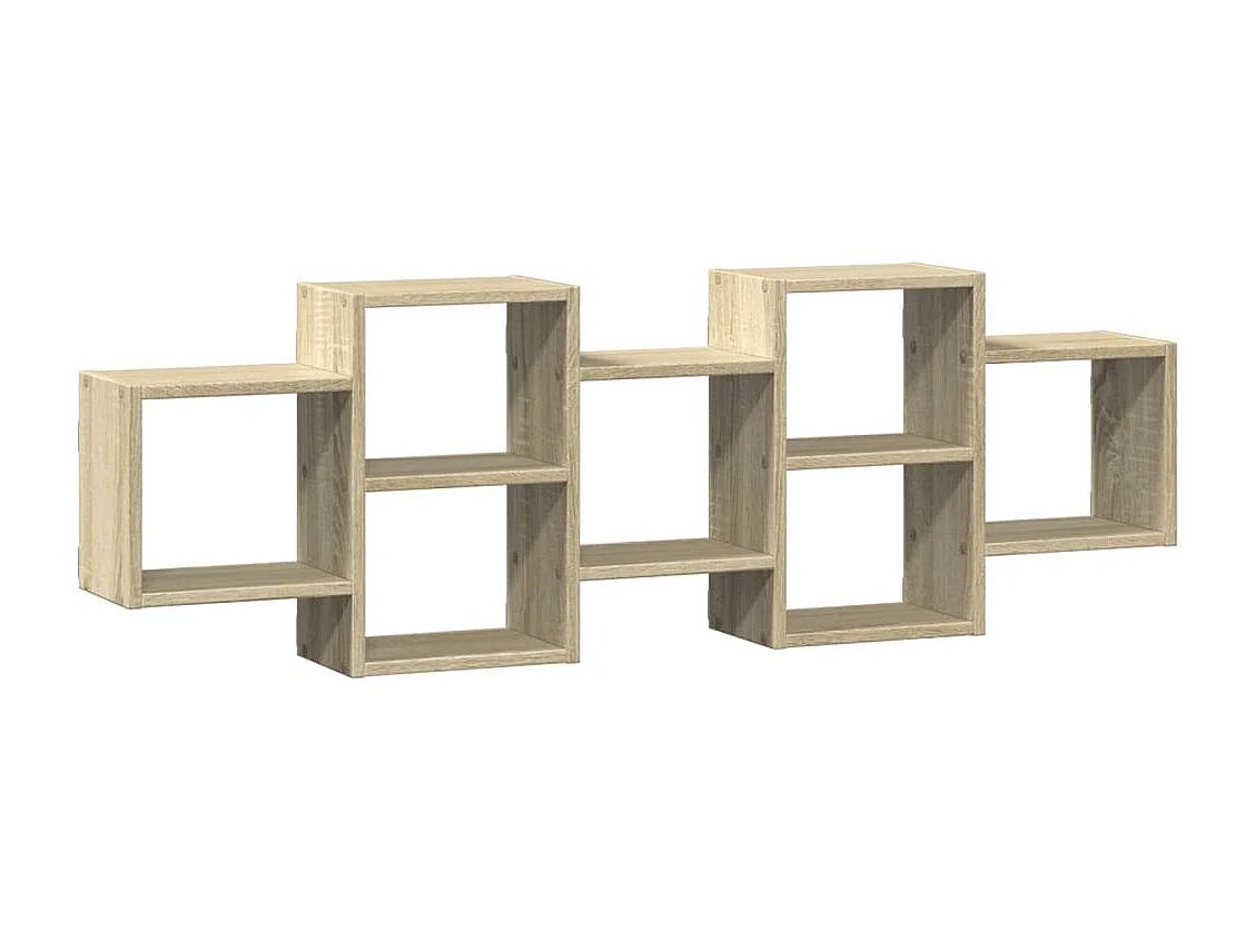 Étagère murale chêne sonoma 129x18x42 cm bois d'ingénierie