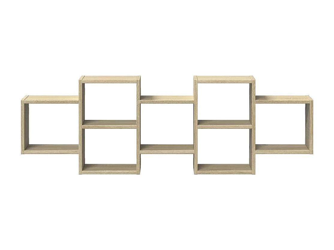 Étagère murale chêne sonoma 129x18x42 cm bois d'ingénierie