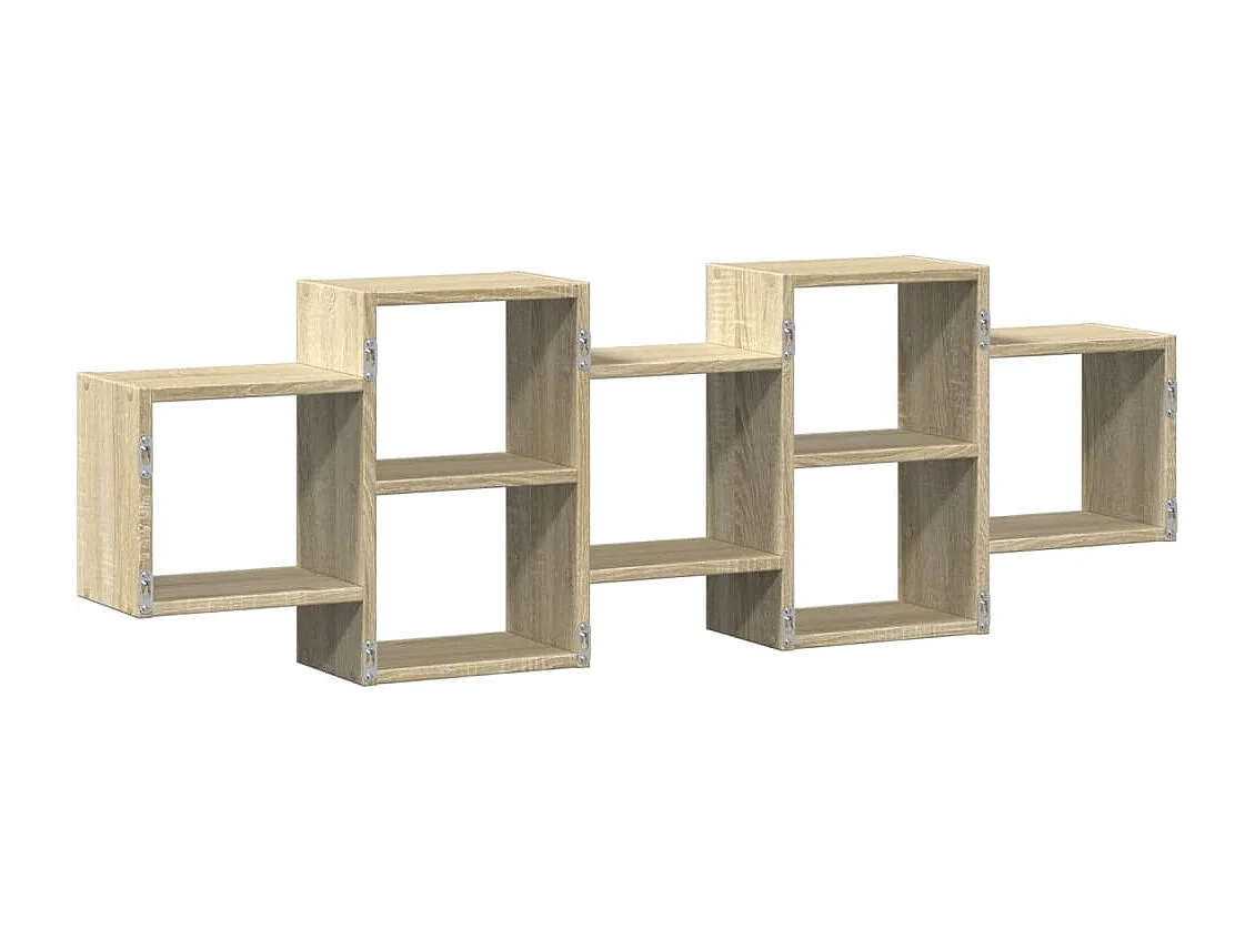 Étagère murale chêne sonoma 129x18x42 cm bois d'ingénierie