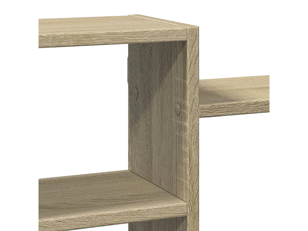 Étagère murale chêne sonoma 129x18x42 cm bois d'ingénierie