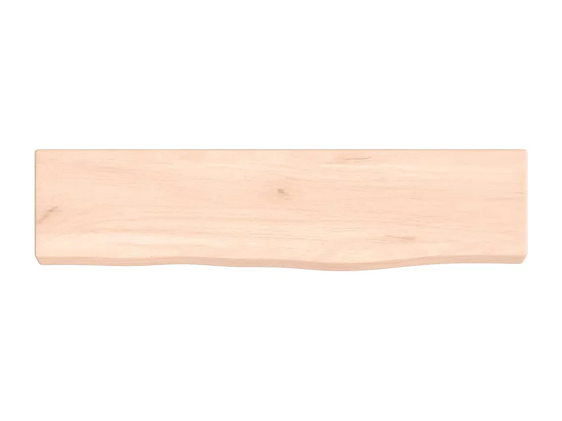 Wandregal 40x10x2 cm Massivholz Eiche Unbehandelt