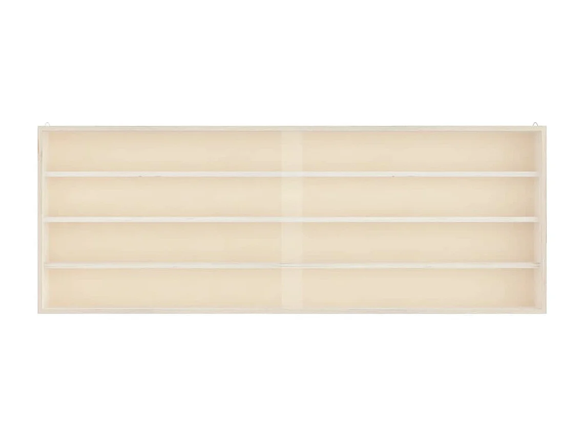 Vitrina de pared con puertas 100x8,5x37 cm