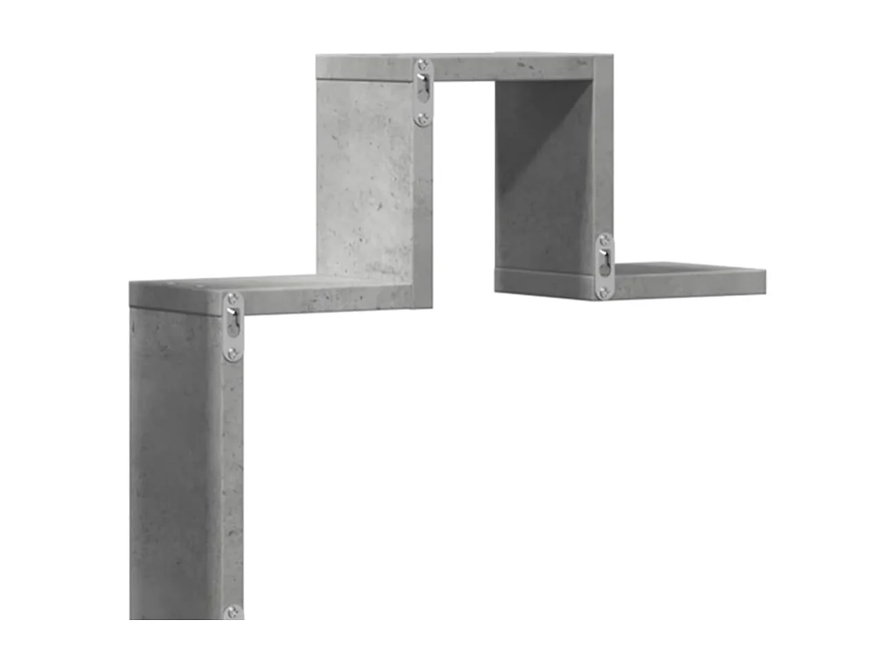 Étagère murale gris béton 104,5x10x43 cm bois d'ingénierie