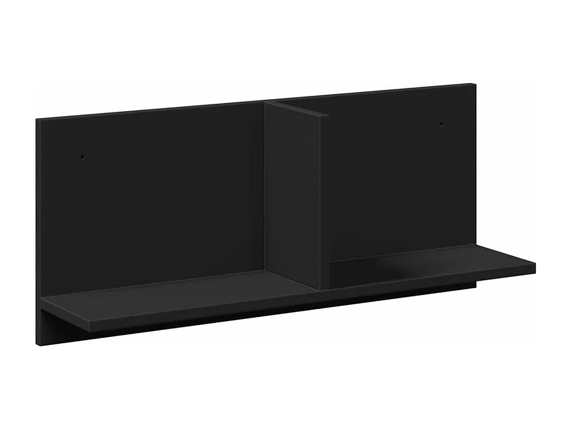 Mobile a Parete 70x16,5x30 cm Nero in Legno Multistrato