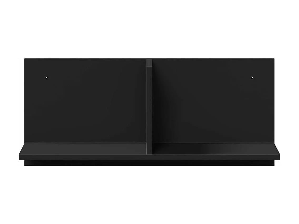 Mobile a Parete 70x16,5x30 cm Nero in Legno Multistrato