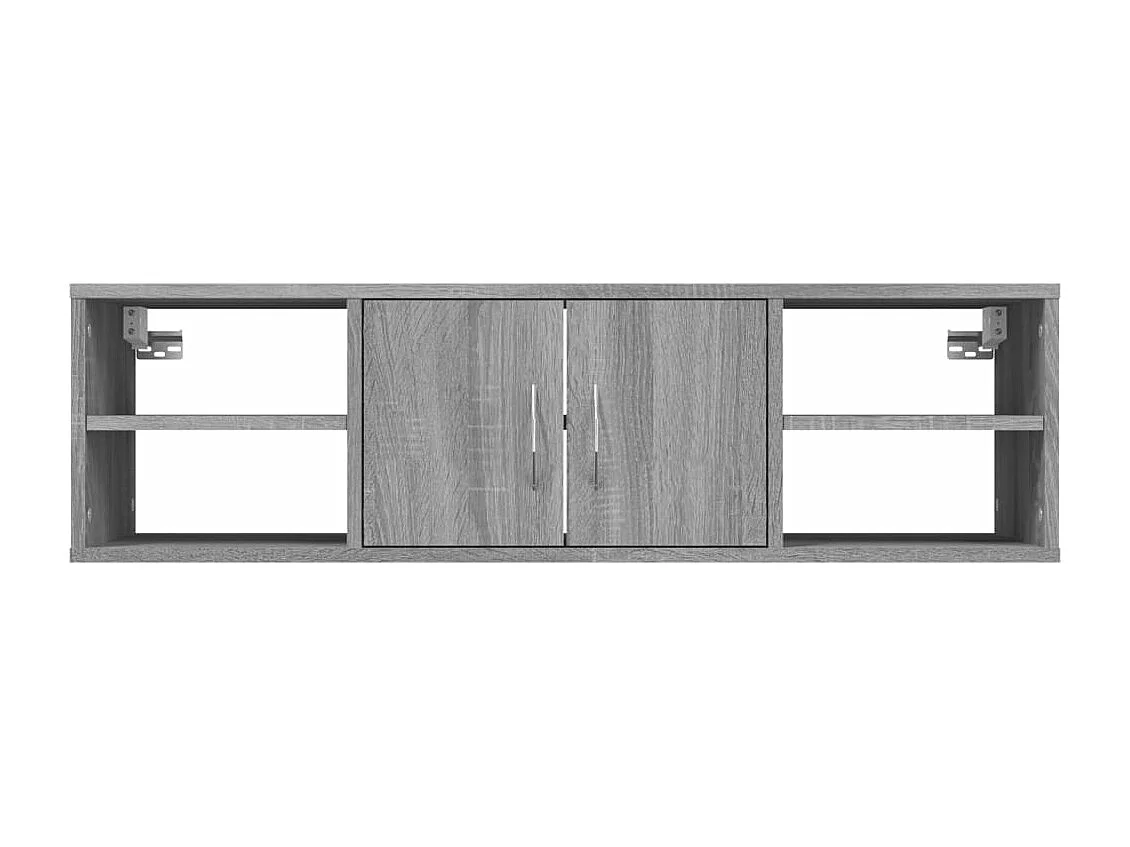 Estante 102x30x29 cm derivados de madeira cinzento sonoma