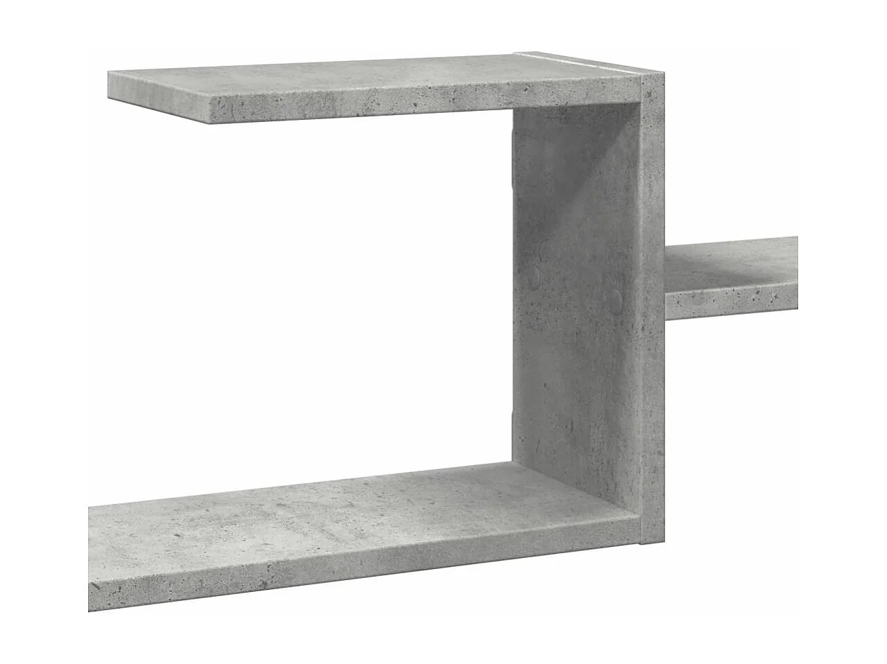 Prateleira parede 104x15x49 cm derivados madeira cinza cimento