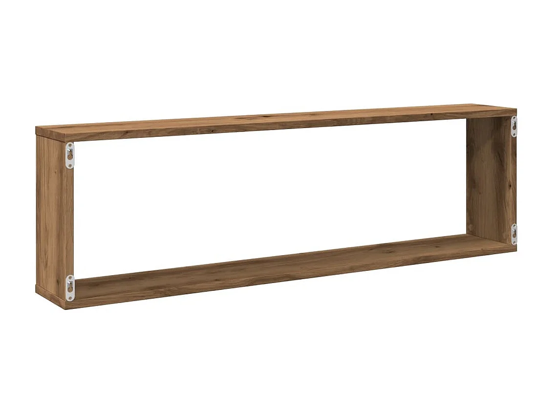 Étagères cube murales 2 pcs chêne artisanal bois ingénierie