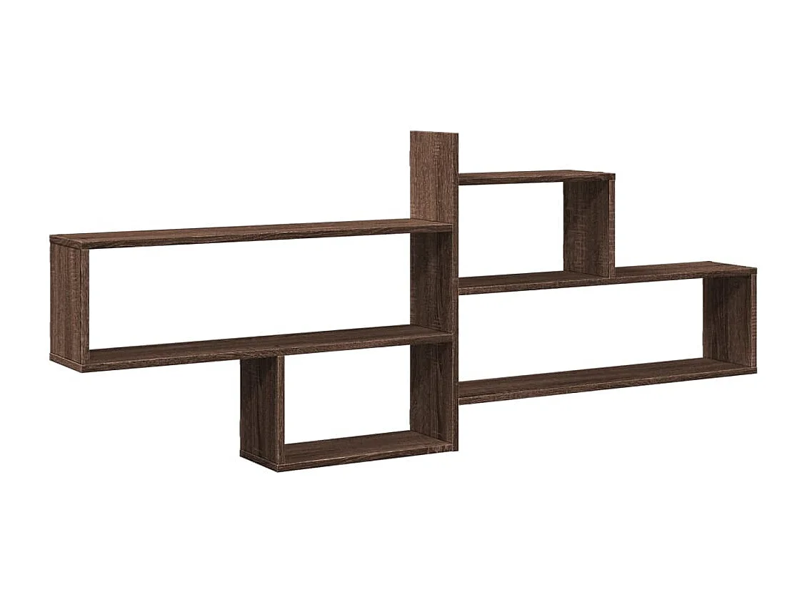 Mensola a Parete Rovere Marrone 167,5x18x68 cm in Truciolato