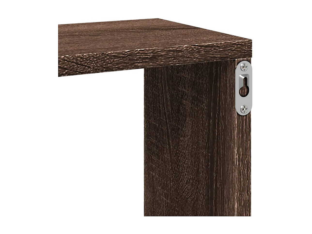 Étagère murale chêne marron 167,5x18x68 cm bois d'ingénierie