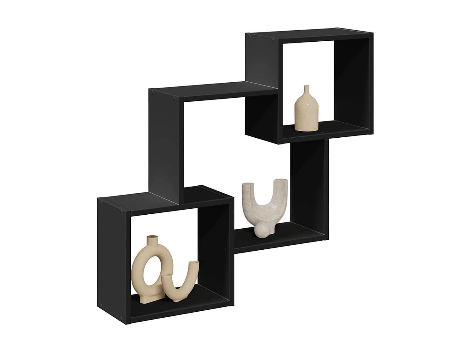 Armario de pared madera de ingeniería negro 78x18x71 cm