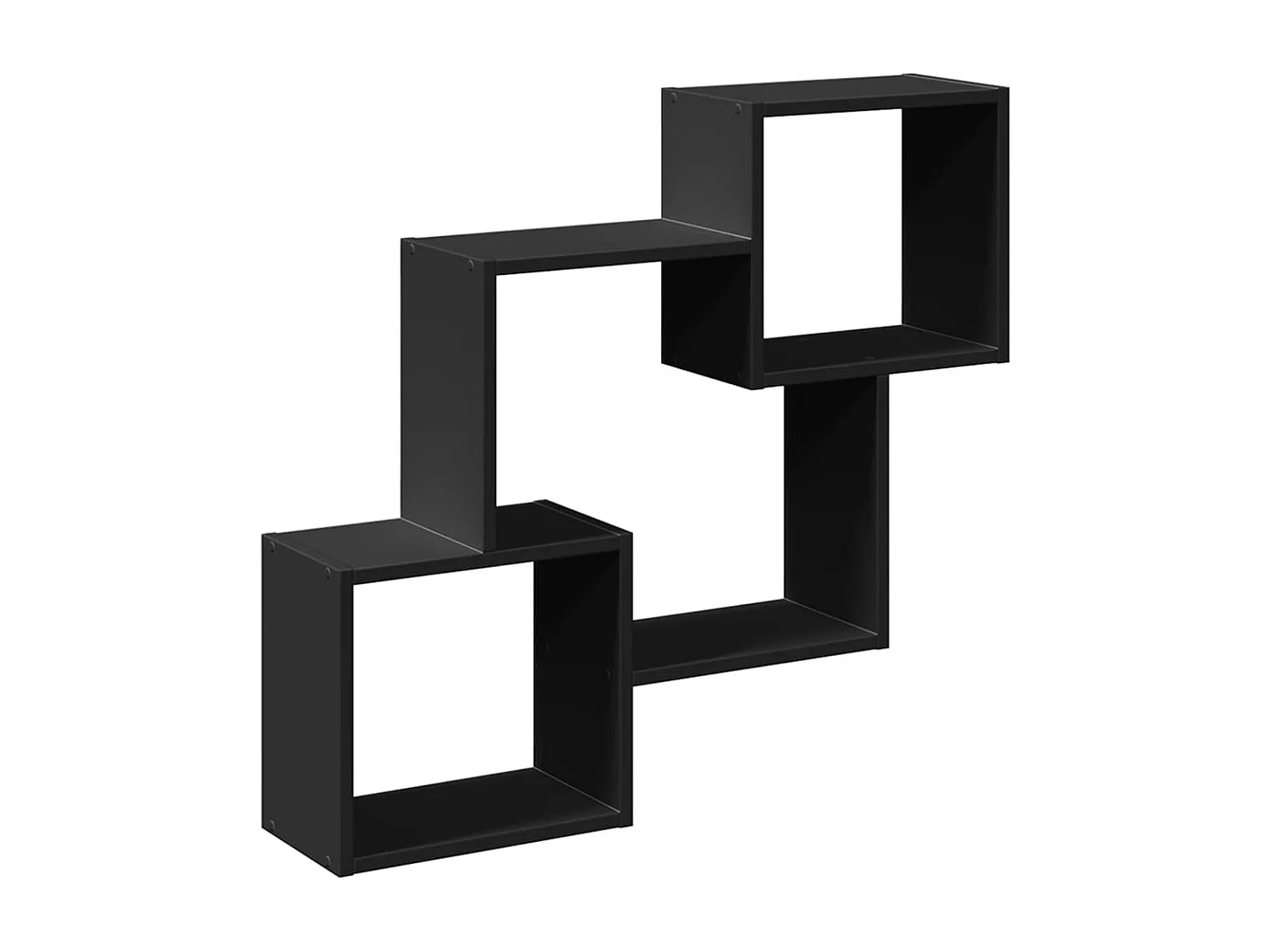 Armario de pared madera de ingeniería negro 78x18x71 cm