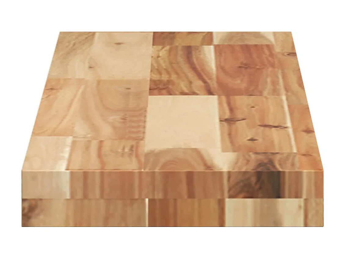 Schweberegale 2 Stk. 100x20x4 cm Massivholz Akazie Ölbehandelt