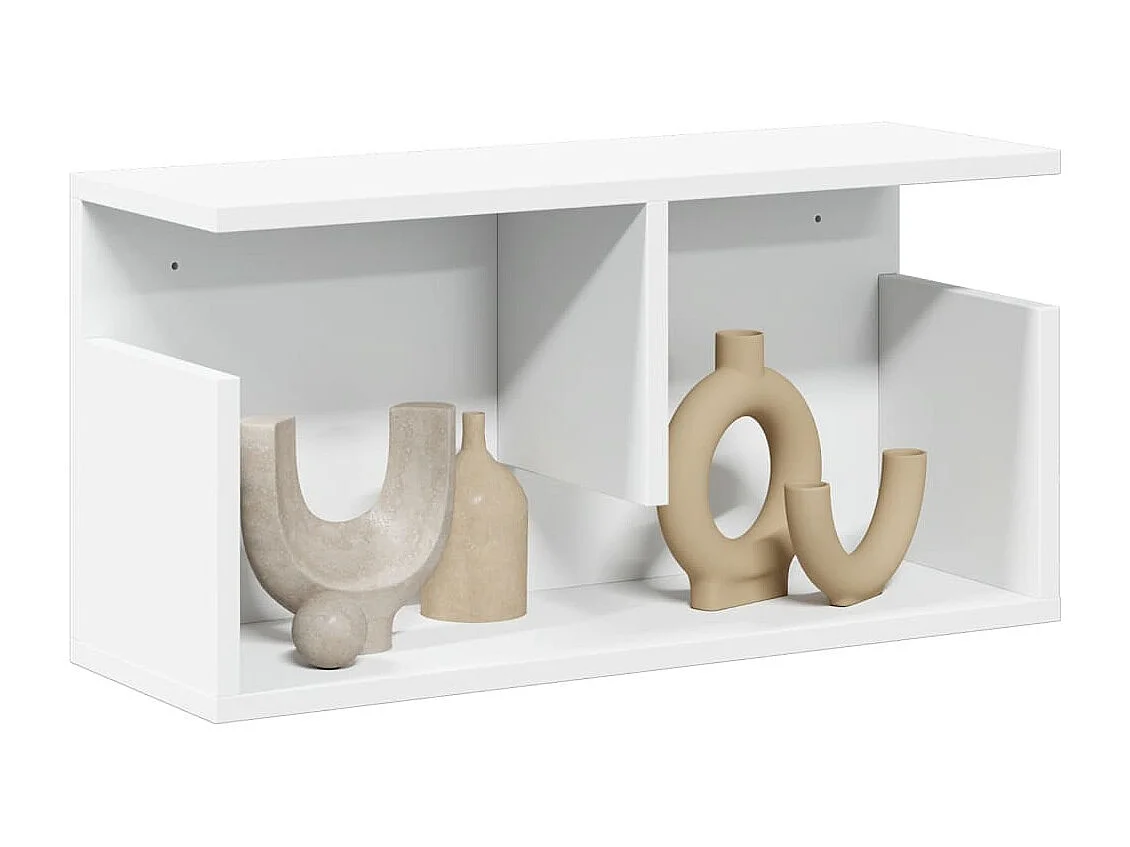 Mueble de pared madera de ingeniería blanco 60x20x30 cm
