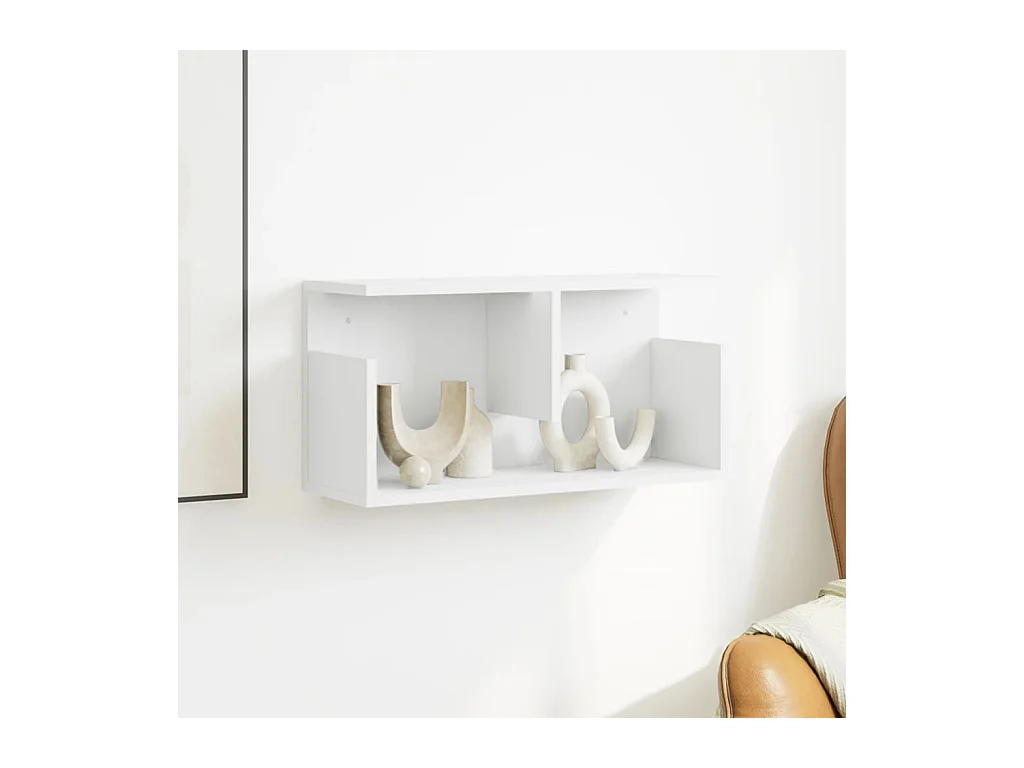 Armoire murale 60x20x30 cm blanc bois d'ingénierie