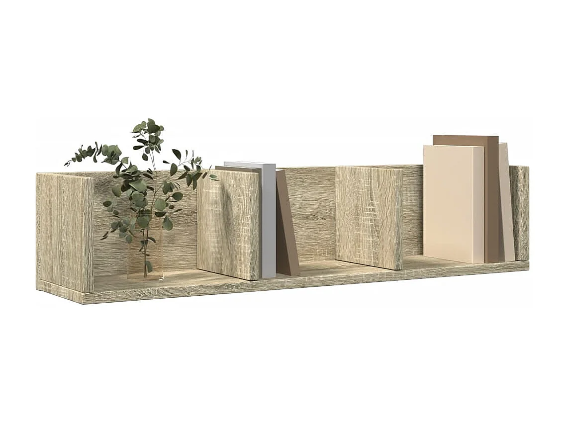 Mobili Parete 2 pz Rovere Sonoma 75x18x16,5cm Legno Multistrato