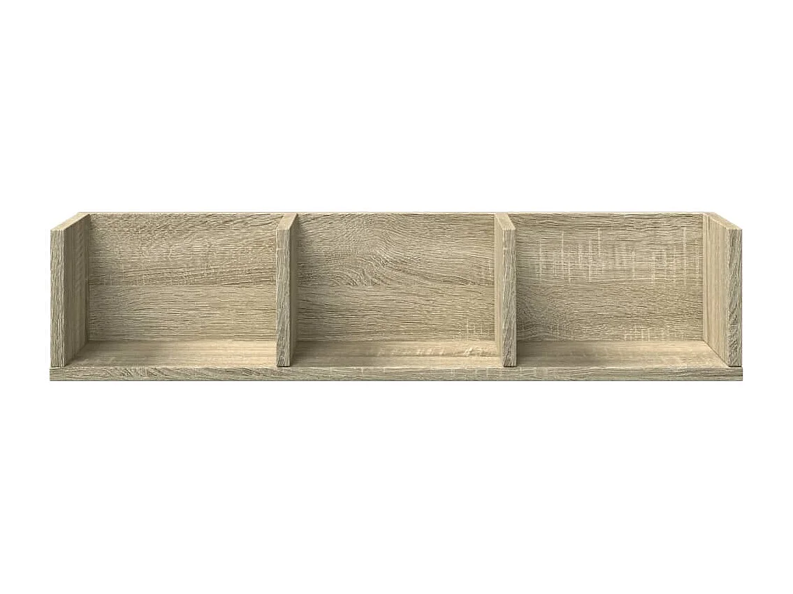 Mobili Parete 2 pz Rovere Sonoma 75x18x16,5cm Legno Multistrato