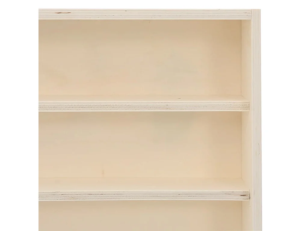 Mueble expositor de pared con 6 estantes 80x8,5x55 cm